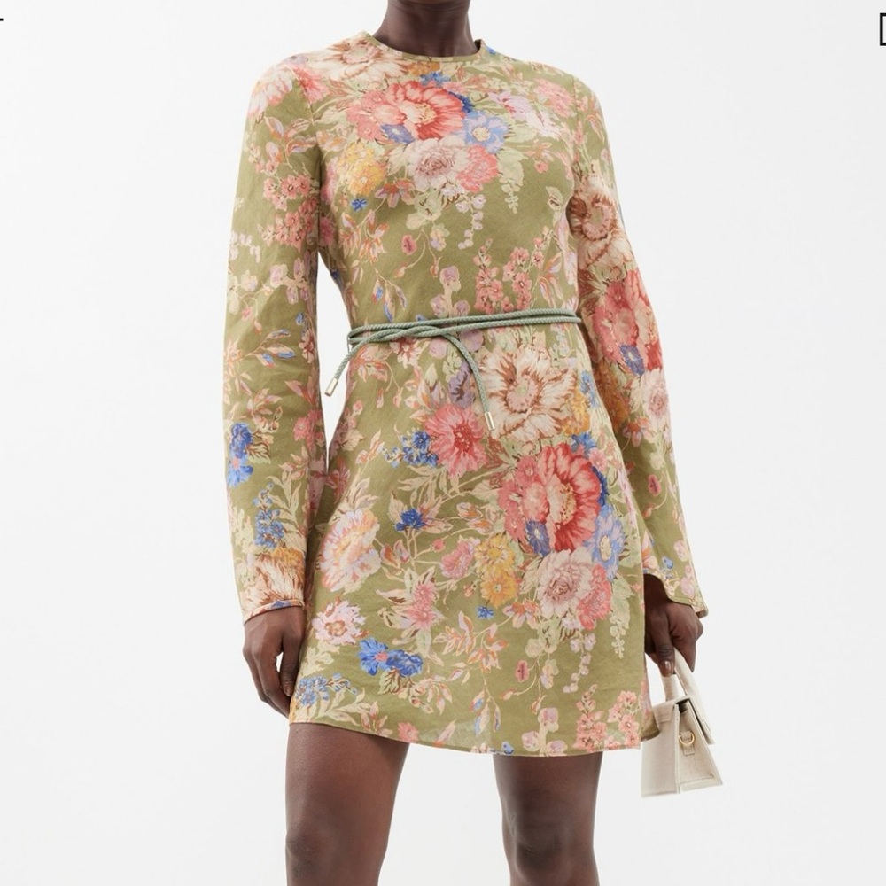 Zimmerman floral linen mini dress